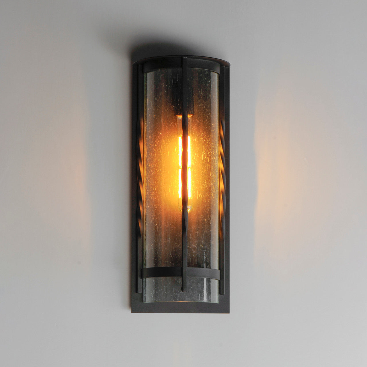 Maxim Foundry 1-Light Outdoor Wall Sconce in Black 30193CDBK