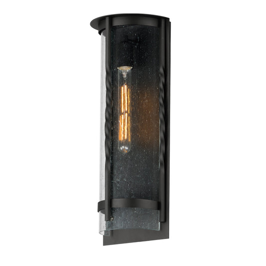 Maxim Foundry 1-Light Outdoor Wall Sconce in Black 30193CDBK