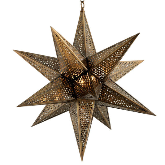 Corbett Lighting Star Of The East Chandelier in Old World Brass 302-73-OWB