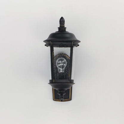 Maxim Dover Cast 1-Light Outdoor Wall Lantern in Bronze 3020CDBZ