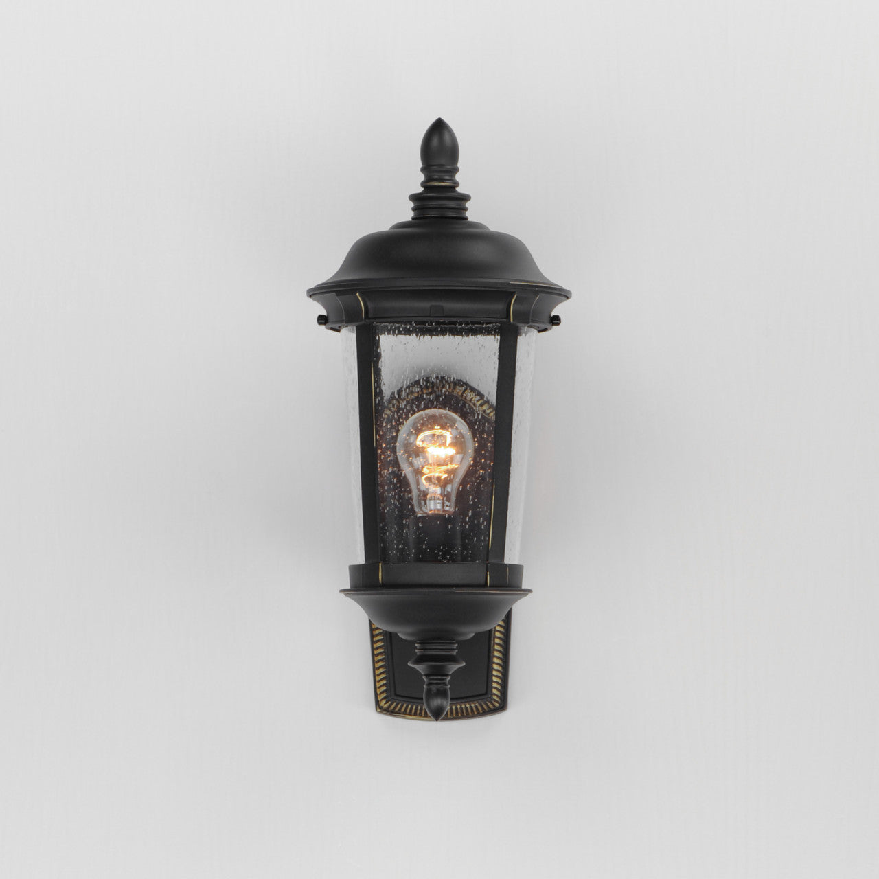 Maxim Dover Cast 1-Light Outdoor Wall Lantern in Bronze 3020CDBZ