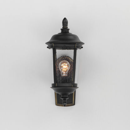 Maxim Dover Cast 1-Light Outdoor Wall Lantern in Bronze 3020CDBZ