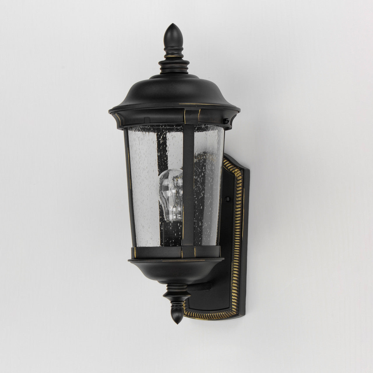 Maxim Dover Cast 1-Light Outdoor Wall Lantern in Bronze 3020CDBZ