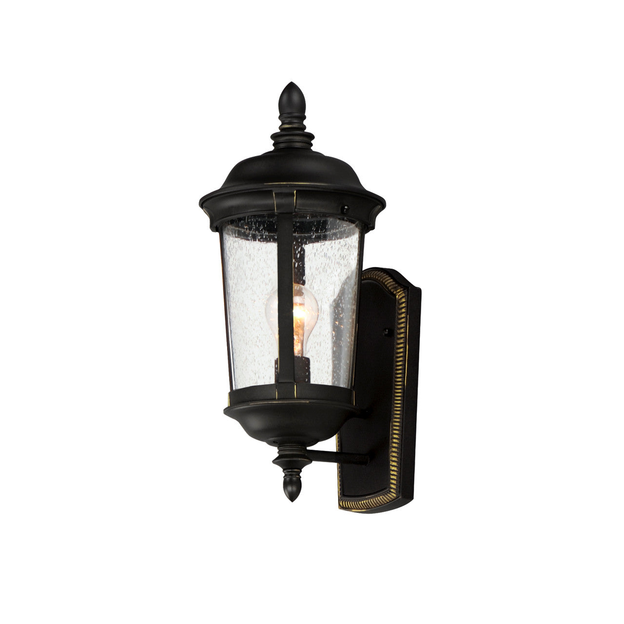 Maxim Dover Cast 1-Light Outdoor Wall Lantern in Bronze 3020CDBZ