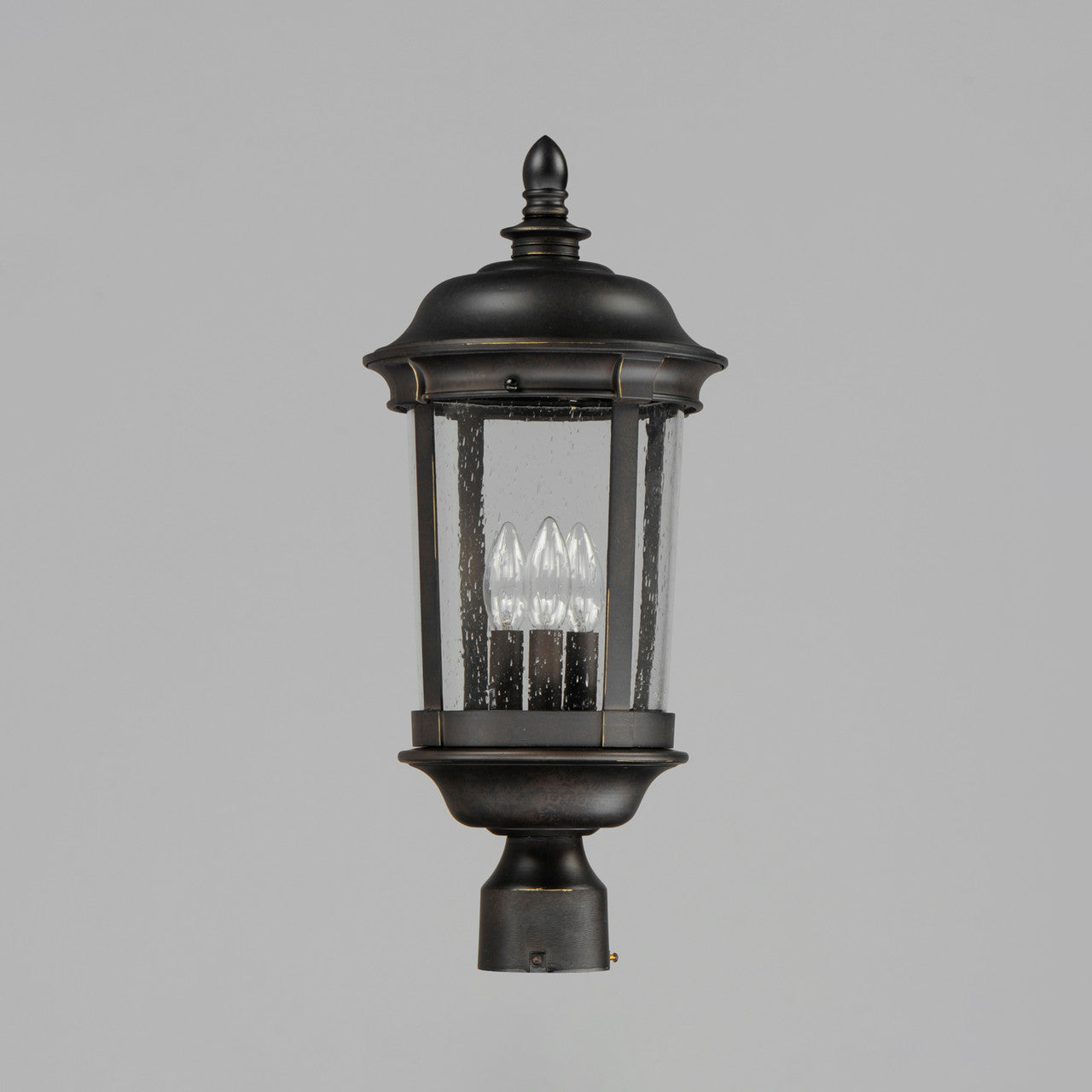 Maxim Dover Cast 3-Light Outdoor Pole/Post Lantern in Bronze 3021CDBZ