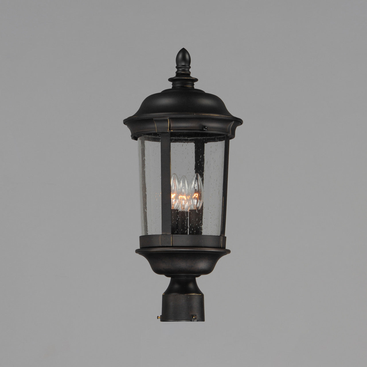 Maxim Dover Cast 3-Light Outdoor Pole/Post Lantern in Bronze 3021CDBZ