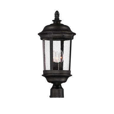 Maxim Dover Cast 3-Light Outdoor Pole/Post Lantern in Bronze 3021CDBZ