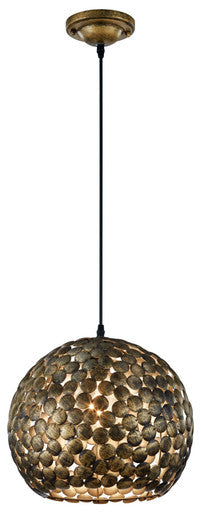 Arnsberg Frieda Metal Pendant in Antique Brass 302200104