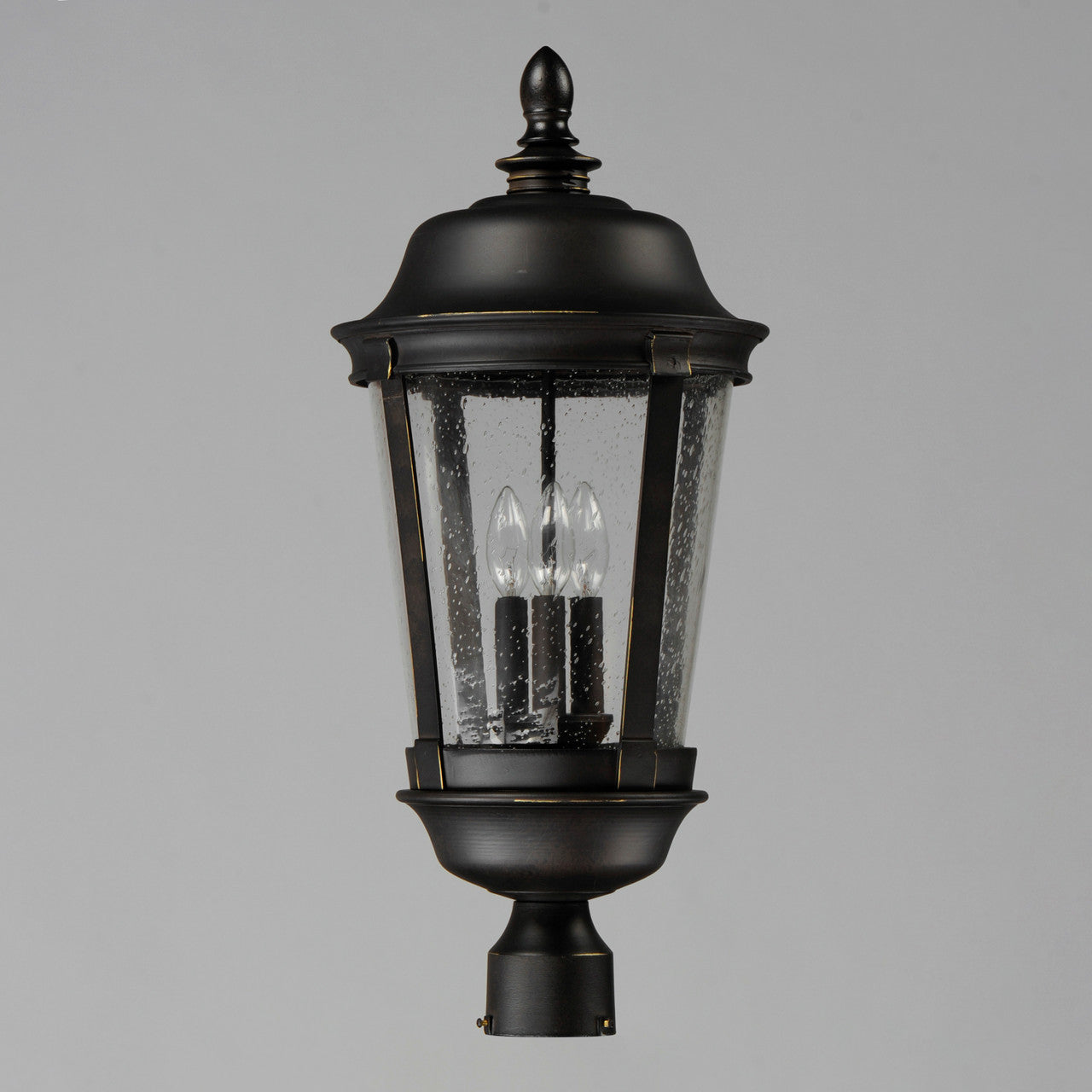 Maxim Dover Cast 3-Light Outdoor Pole/Post Lantern in Bronze 3022CDBZ