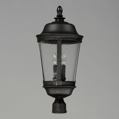 Maxim Dover Cast 3-Light Outdoor Pole/Post Lantern in Bronze 3022CDBZ