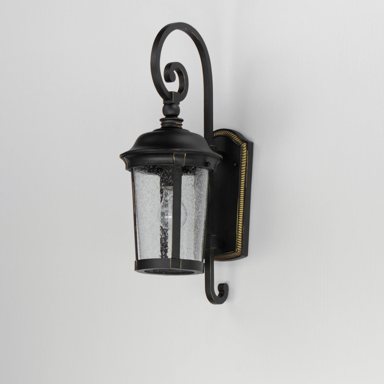 Maxim Dover Cast 1-Light Outdoor Wall Lantern in Bronze 3023CDBZ