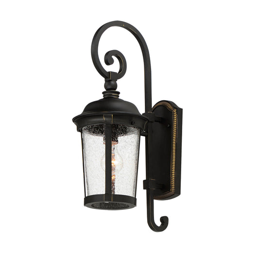 Maxim Dover Cast 1-Light Outdoor Wall Lantern in Bronze 3023CDBZ