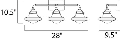 Maxim New School 3-Light LED Bath Vanity in Satin Nickel 30247SWSN