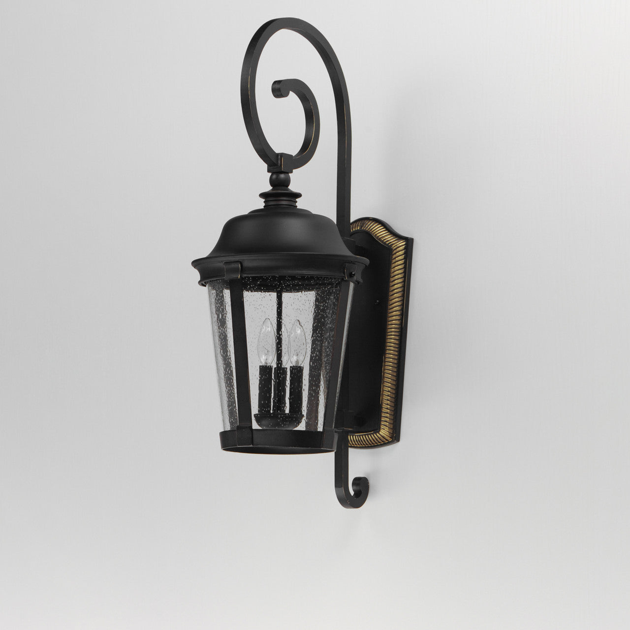 Maxim Dover Cast 3-Light Outdoor Wall Lantern in Bronze 3025CDBZ