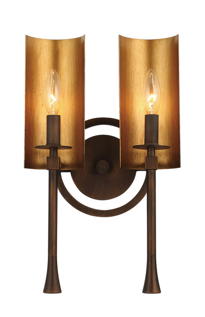 Maxim Candella 2-Light Bath Vanity in Chestnut Bronze / Gold 30292CHBGLD