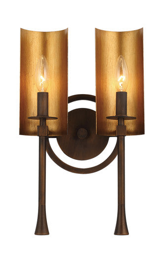 Maxim Candella 2-Light Bath Vanity in Chestnut Bronze / Gold 30292CHBGLD