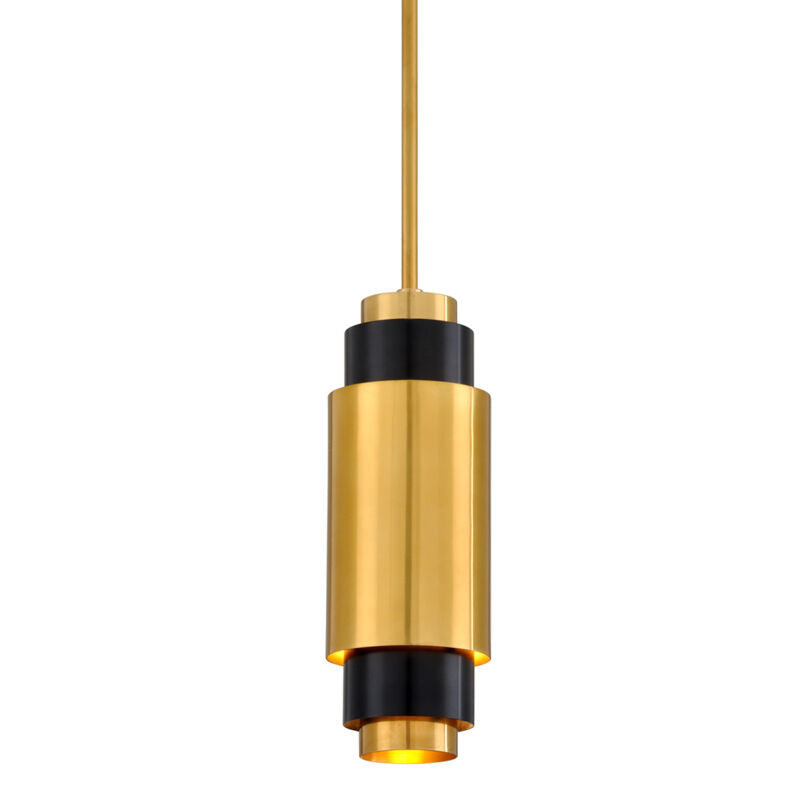 Corbett Lighting Sidcup Pendant in Vintage Brass Bronze Accents 303-41