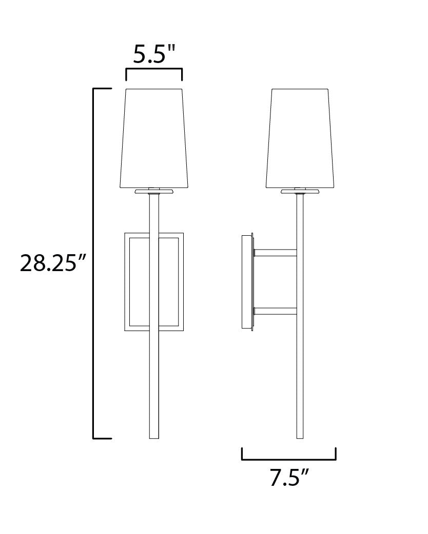 Maxim Anvil 1-Light Wall Scone in Natural Iron 30301NI