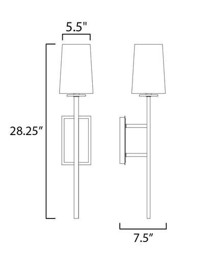 Maxim Anvil 1-Light Wall Scone in Natural Iron 30301NI