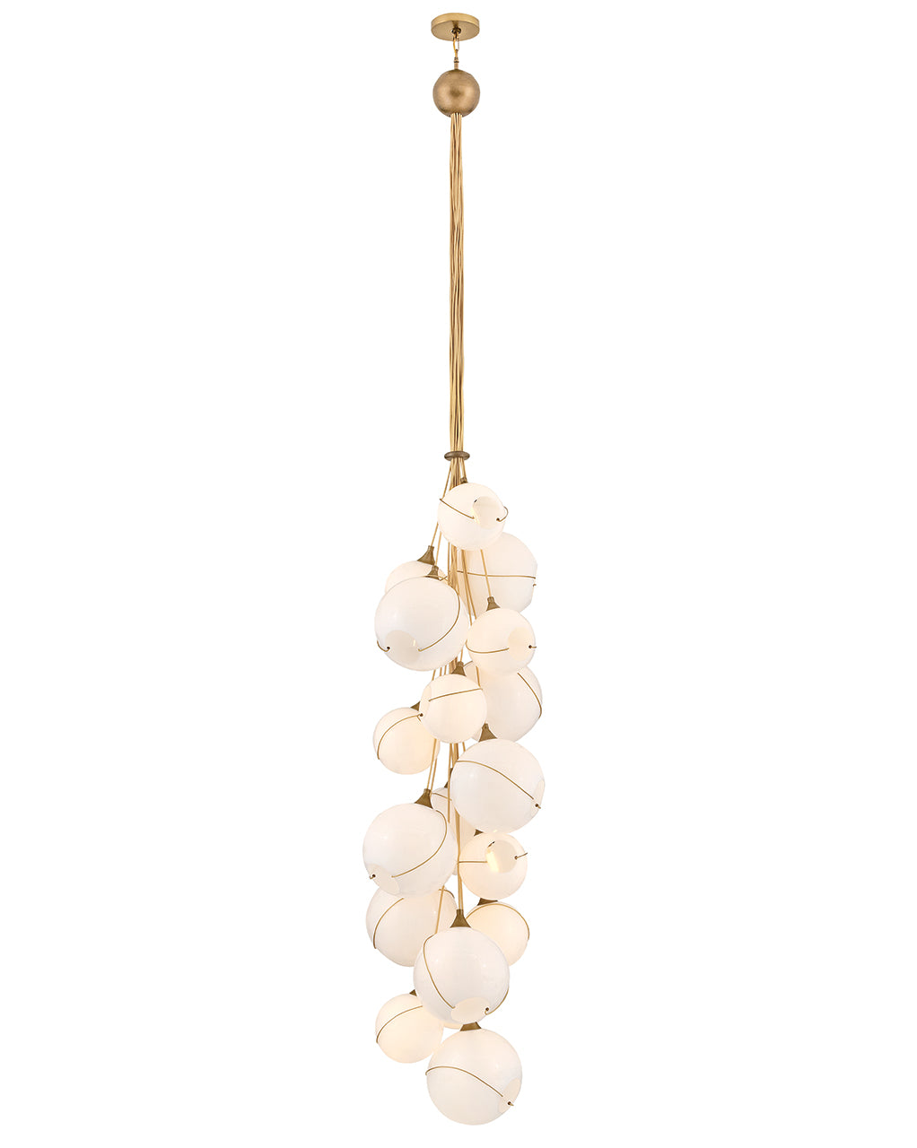 Hinkley Lighting Skye Double XL Multi Tier Chandelier in Heritage Brass 30309HBR-CO