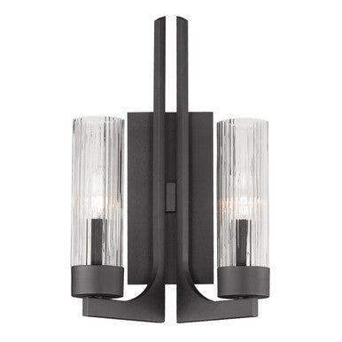 Maxim Delos 2-Light Wall Sconce in Anthracite 30311CRAR