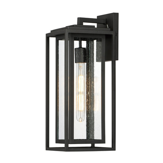 Maxim Cabana 1-Light Large Outdoor Sconce in Black 3035CDBK