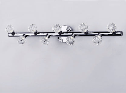 Maxim Bejewel LED 9-Light Bath Vanity in Polished Nickel / Satin Nickel 3039BCPNSN