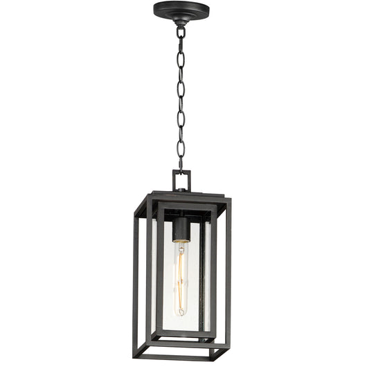 Maxim Cabana 1-Light Outdoor Hanging Pendant in Black 3039CDBK