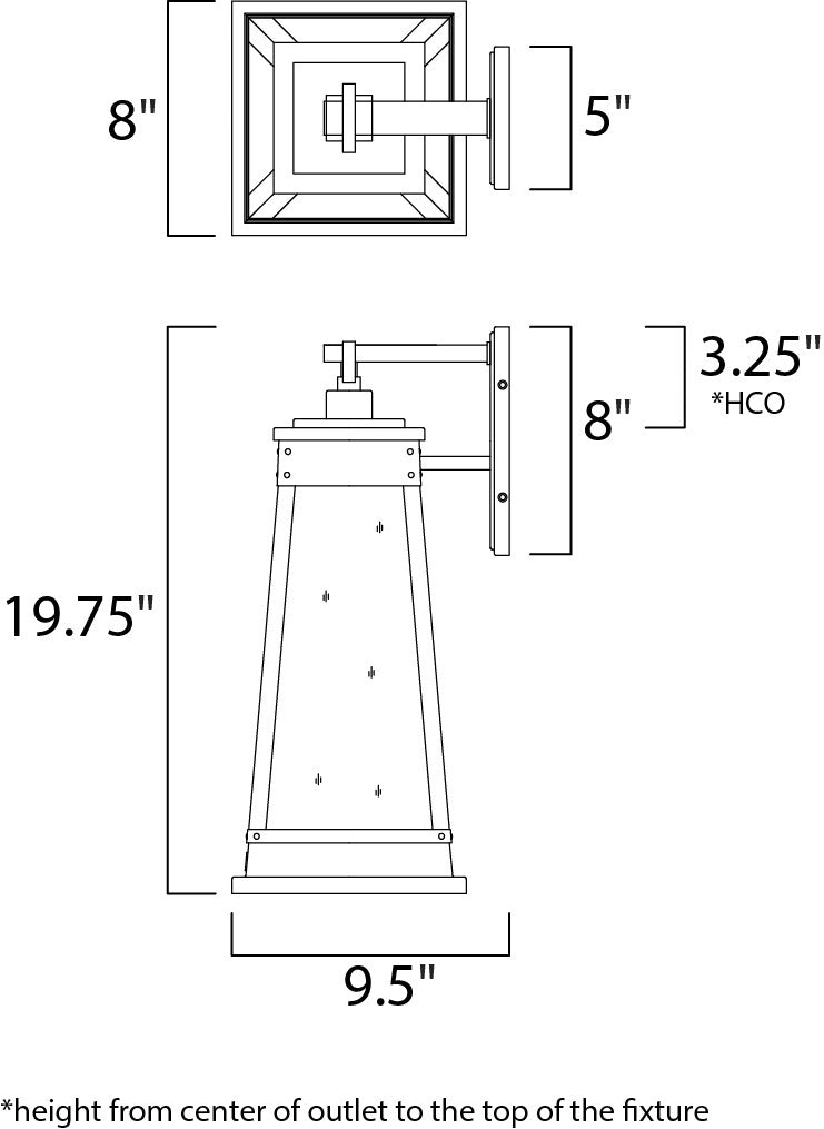 Maxim Schooner 1-Light Outdoor Sconce in Olde Brass 3045RPOLB