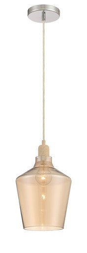 Arnsberg Calais Glass Pendant in Champagne 304800100