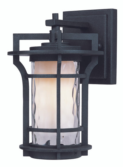 Maxim Oakville 1-Light Outdoor Wall Lantern in Black Oxide 30482WGBO