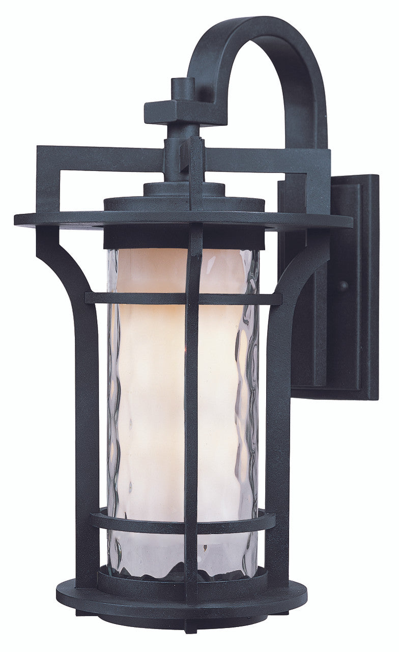 Maxim Oakville 1-Light Outdoor Wall Lantern in Black Oxide 30484WGBO