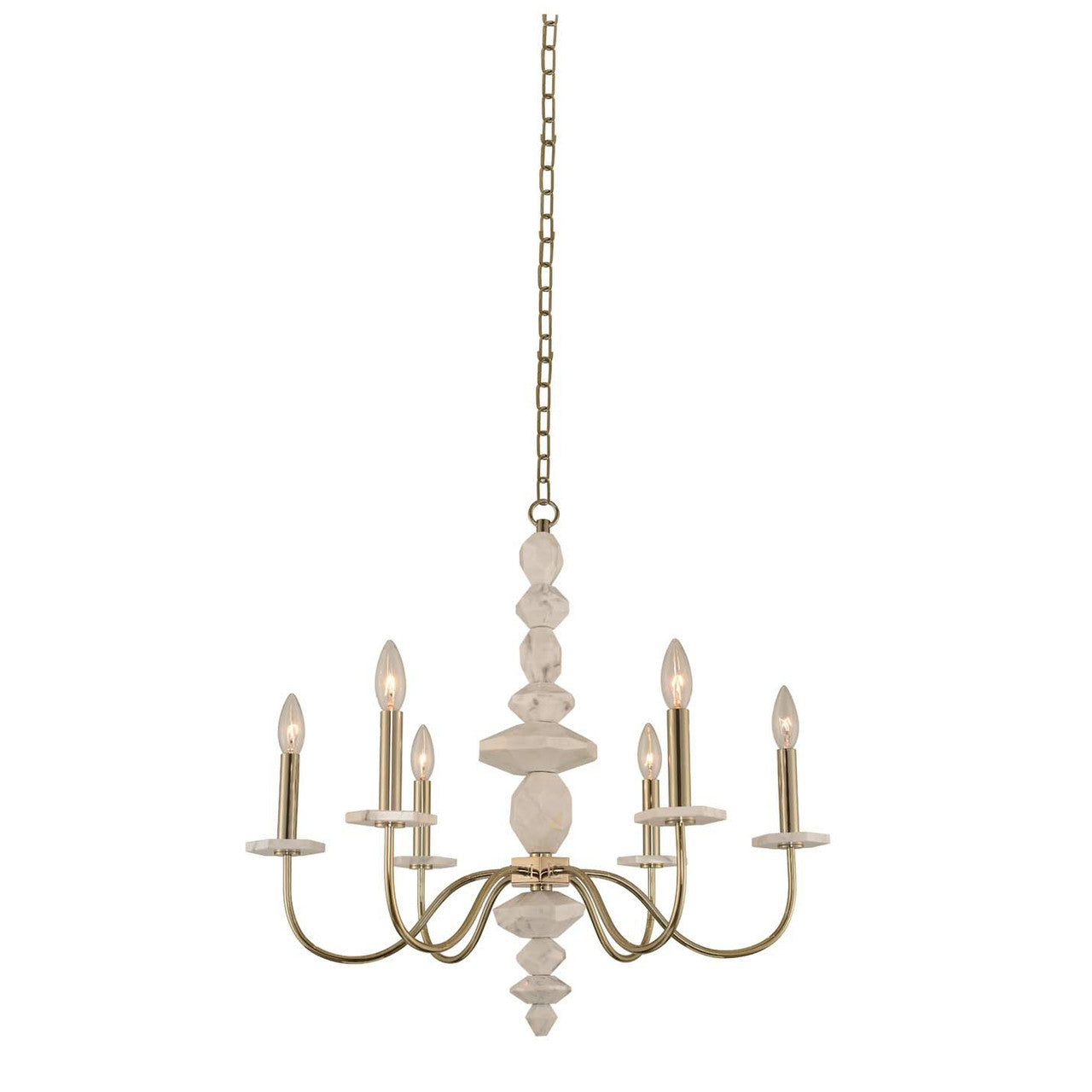 Kalco Carrara 6 Light Chandelier 304850CG