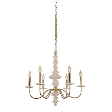 Kalco Carrara 6 Light Chandelier 304850CG