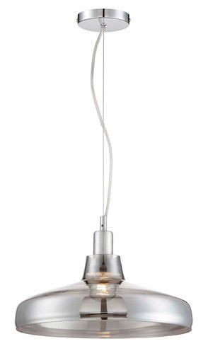 Arnsberg Dover Glass Pendant in Dark Grey 304900142