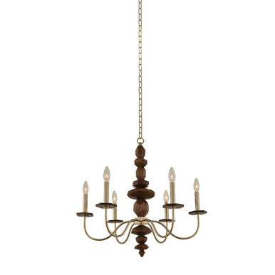 Kalco Lassen 6 Light Chandelier 304950CG