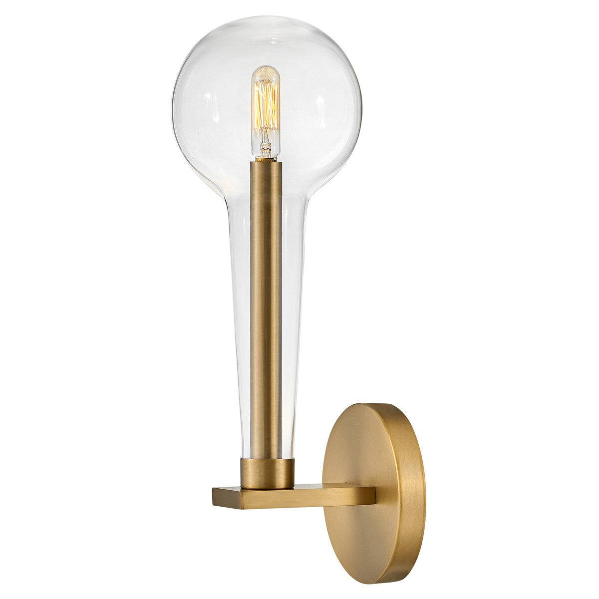 Hinkley Lighting Alchemy Single Light Sconce Lacquered Brass 30520LCB