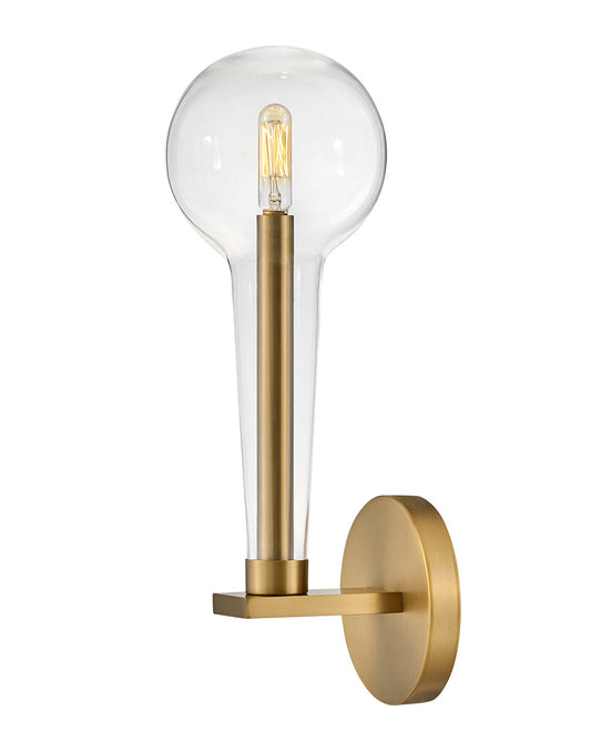 Hinkley Lighting Alchemy Single Light Sconce Lacquered Brass 30520LCB