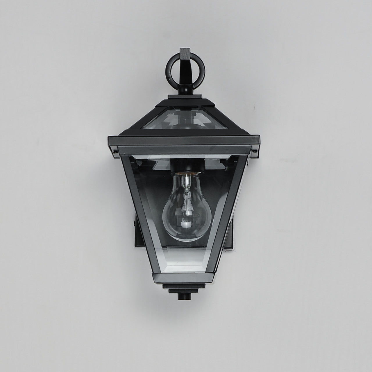 Maxim Prism 12" Outdoor Wall Sconce in Black 30562CLBK