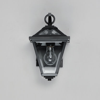 Maxim Prism 12" Outdoor Wall Sconce in Black 30562CLBK