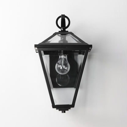 Maxim Prism 16" Outdoor Wall Sconce in Black 30564CLBK