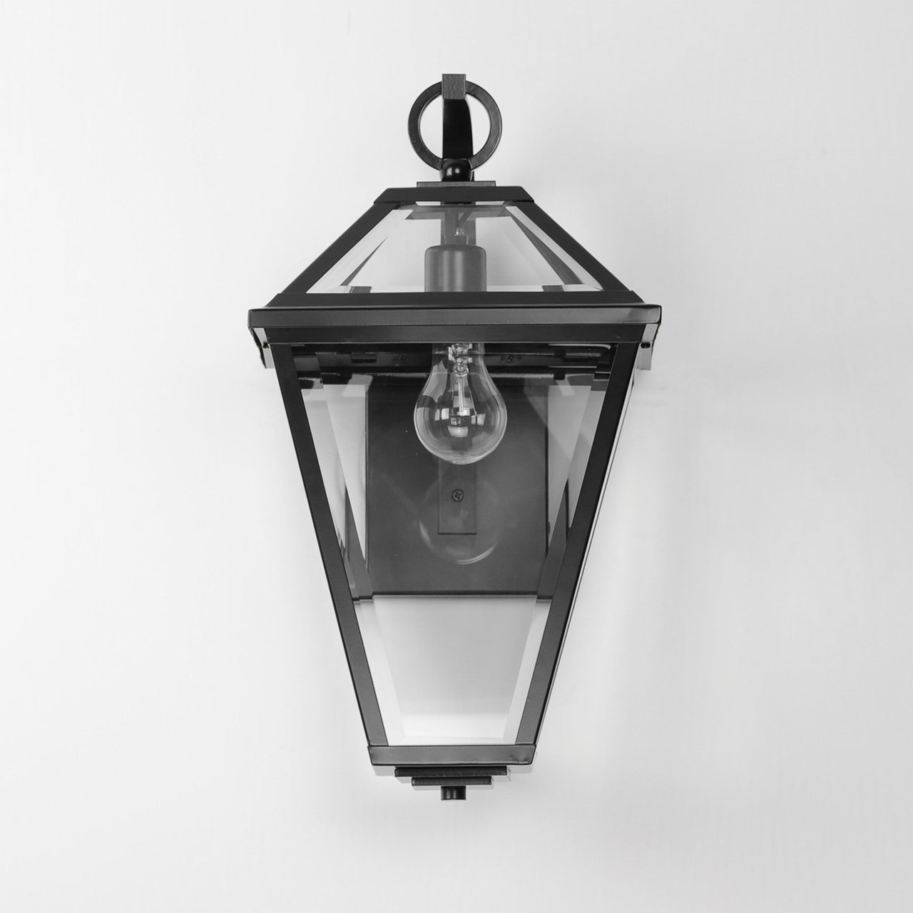 Maxim Prism 20" Outdoor Wall Sconce in Black 30566CLBK