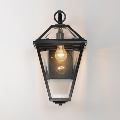 Maxim Prism 20" Outdoor Wall Sconce in Black 30566CLBK