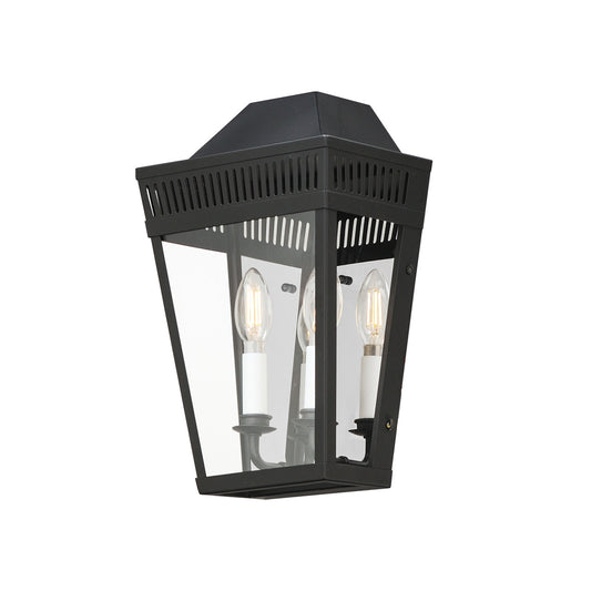 Maxim Oxford Outdoor 2-Light Wall Sconce in Black 30593CLBK