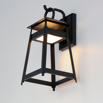 Maxim Pagoda Medium LED Outdoor Sconce in Black 30744BK