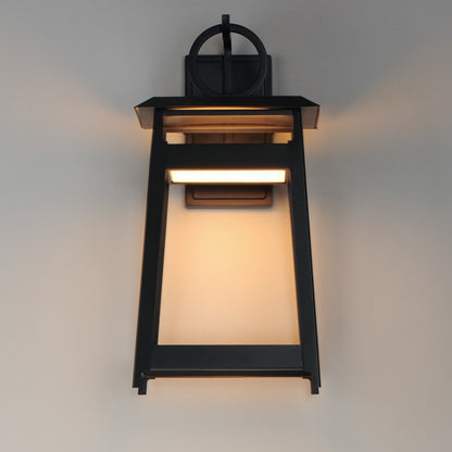 Maxim Pagoda Large LED Outdoor Sconce in Black 30746BK