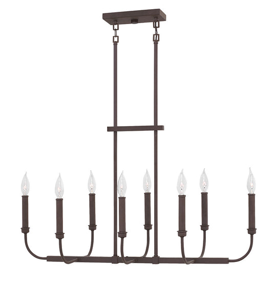 Hinkley Lighting Alister Eight Light Linear Buckeye Bronze 3074KZ