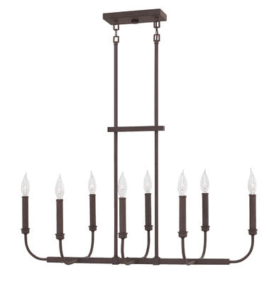 Hinkley Lighting Alister Eight Light Linear Buckeye Bronze 3074KZ