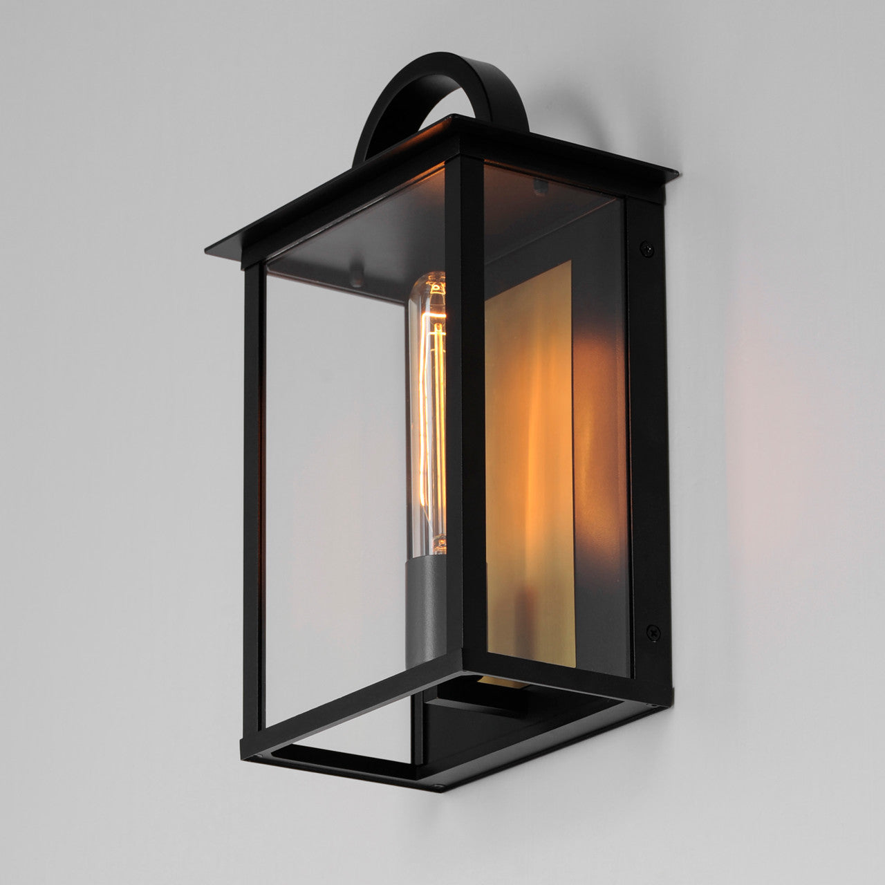 Maxim Manchester 1-Light Outdoor Wall Sconce in Black 30752CLBK