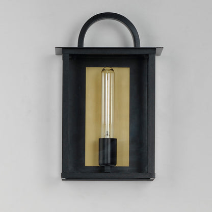 Maxim Manchester 1-Light Outdoor Wall Sconce in Black 30752CLBK